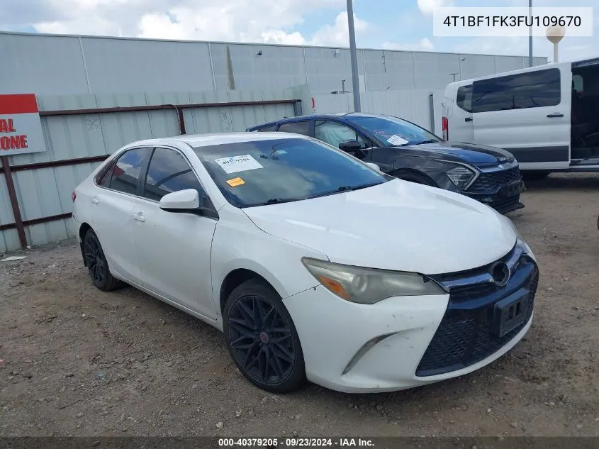 2015 Toyota Camry Xse VIN: 4T1BF1FK3FU109670 Lot: 40379205