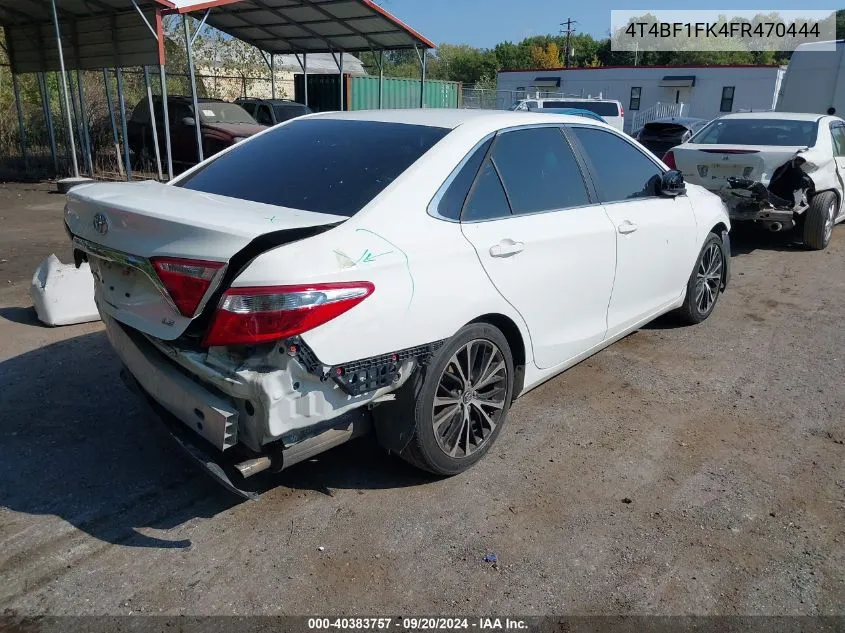 2015 Toyota Camry Le VIN: 4T4BF1FK4FR470444 Lot: 40383757