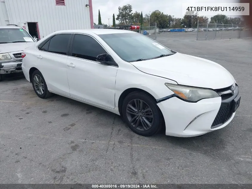 4T1BF1FK8FU114959 2015 Toyota Camry Se