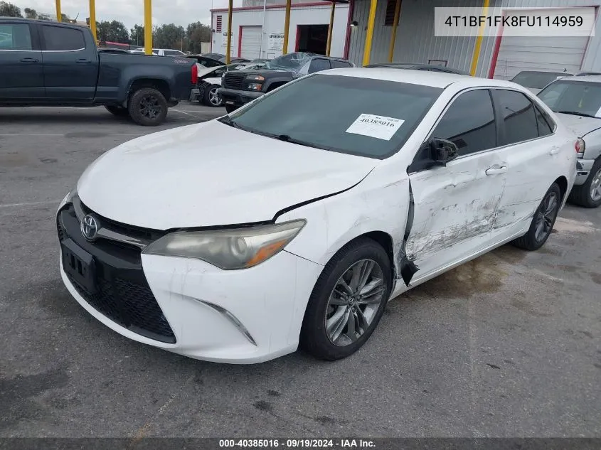 4T1BF1FK8FU114959 2015 Toyota Camry Se