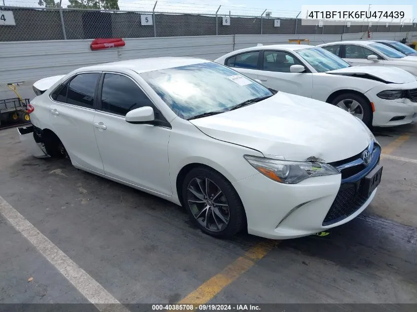 2015 Toyota Camry Xse VIN: 4T1BF1FK6FU474439 Lot: 40385708