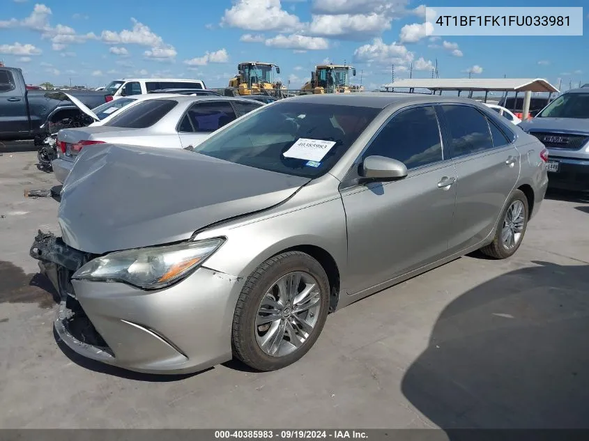 4T1BF1FK1FU033981 2015 Toyota Camry Se