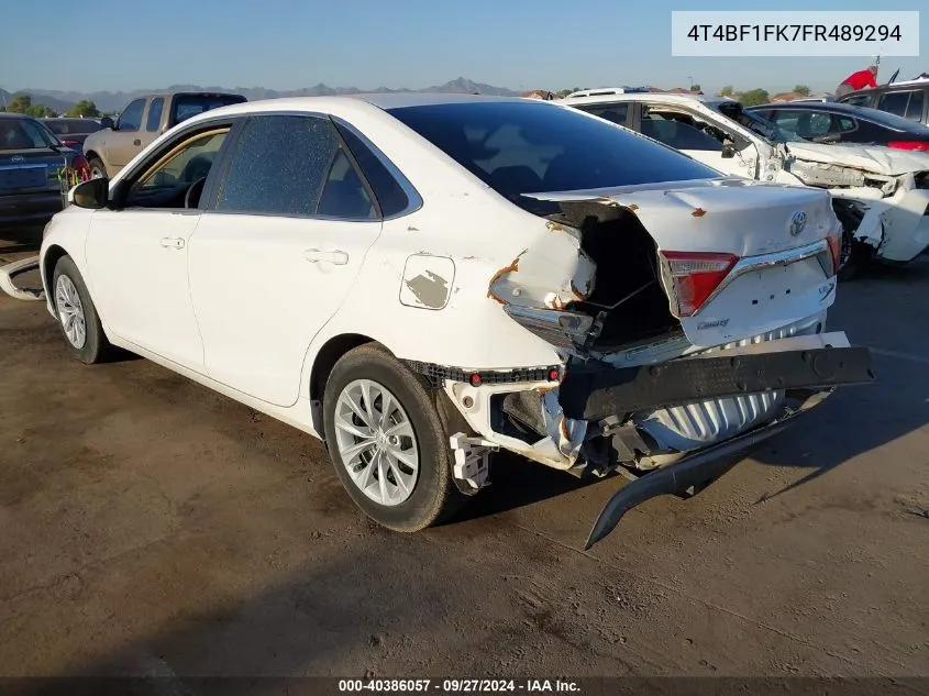 4T4BF1FK7FR489294 2015 Toyota Camry Le