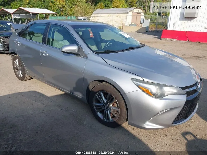 2015 Toyota Camry Se VIN: 4T1BF1FK0FU995432 Lot: 40386518