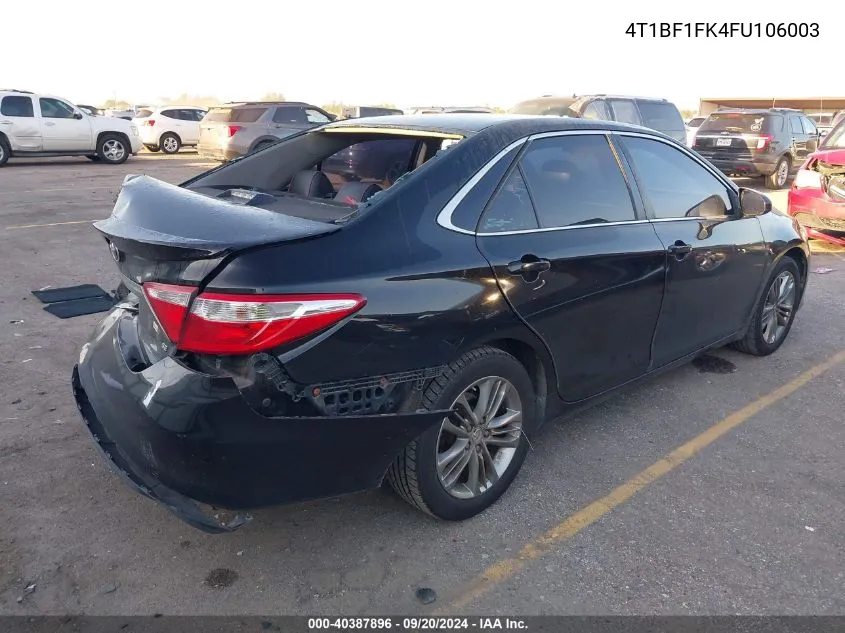 4T1BF1FK4FU106003 2015 Toyota Camry Se