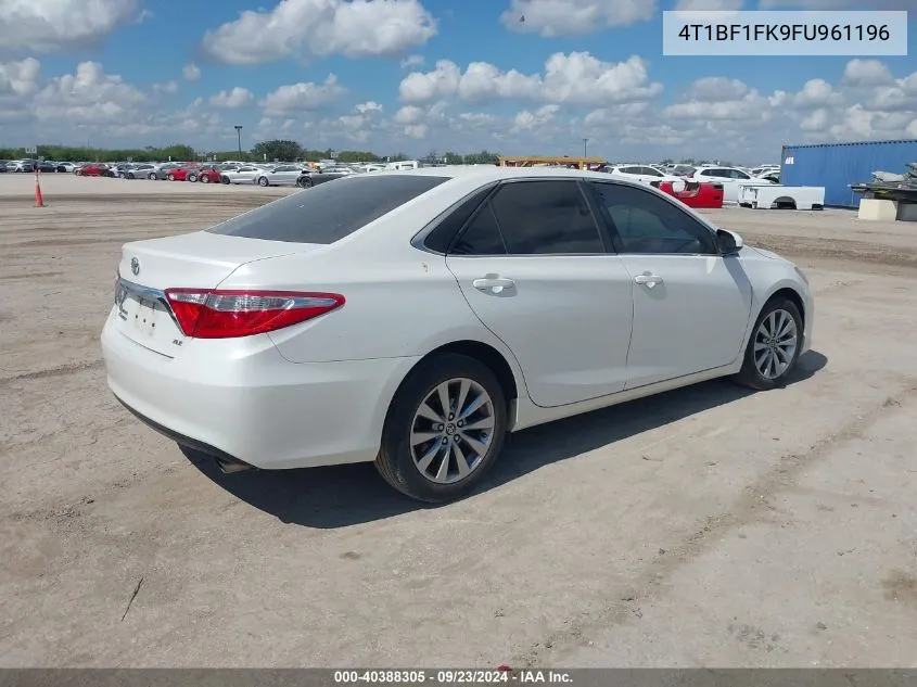 2015 Toyota Camry Le/Xle/Se/Xse VIN: 4T1BF1FK9FU961196 Lot: 40388305