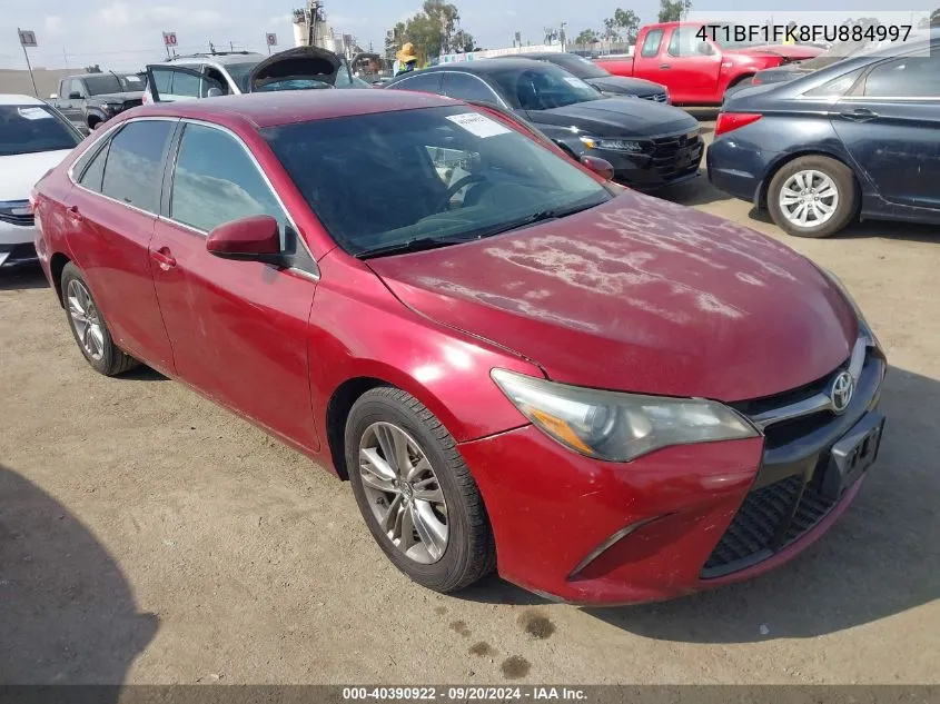 2015 Toyota Camry Se VIN: 4T1BF1FK8FU884997 Lot: 40390922