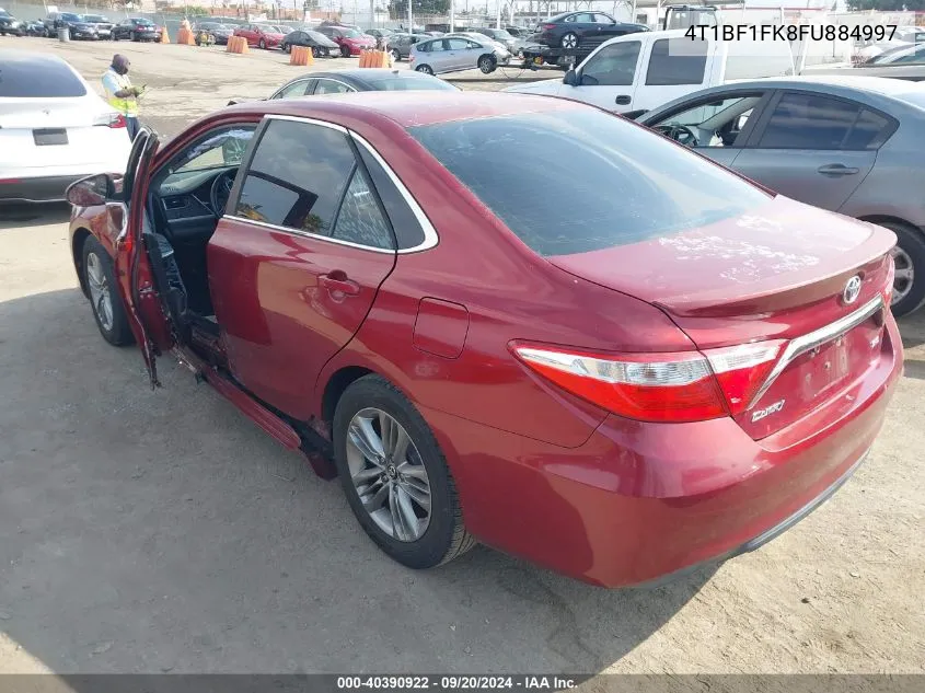 2015 Toyota Camry Se VIN: 4T1BF1FK8FU884997 Lot: 40390922