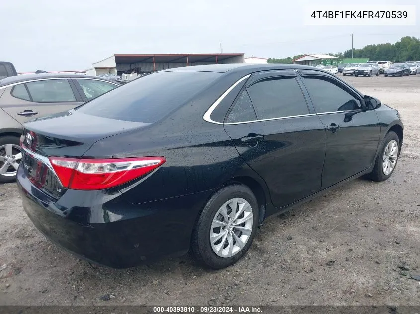 4T4BF1FK4FR470539 2015 Toyota Camry Le