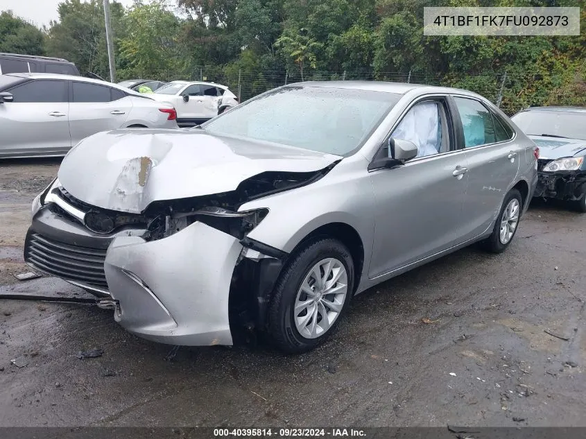 2015 Toyota Camry Le VIN: 4T1BF1FK7FU092873 Lot: 40395814