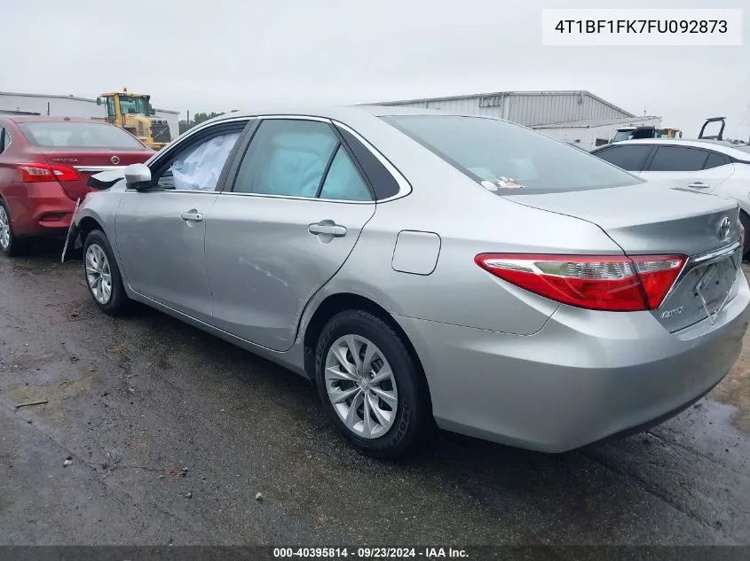 2015 Toyota Camry Le VIN: 4T1BF1FK7FU092873 Lot: 40395814