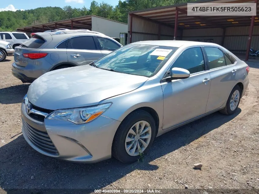 2015 Toyota Camry Le VIN: 4T4BF1FK5FR505623 Lot: 40400994