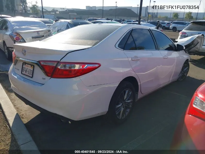 4T1BF1FK1FU078354 2015 Toyota Camry Se