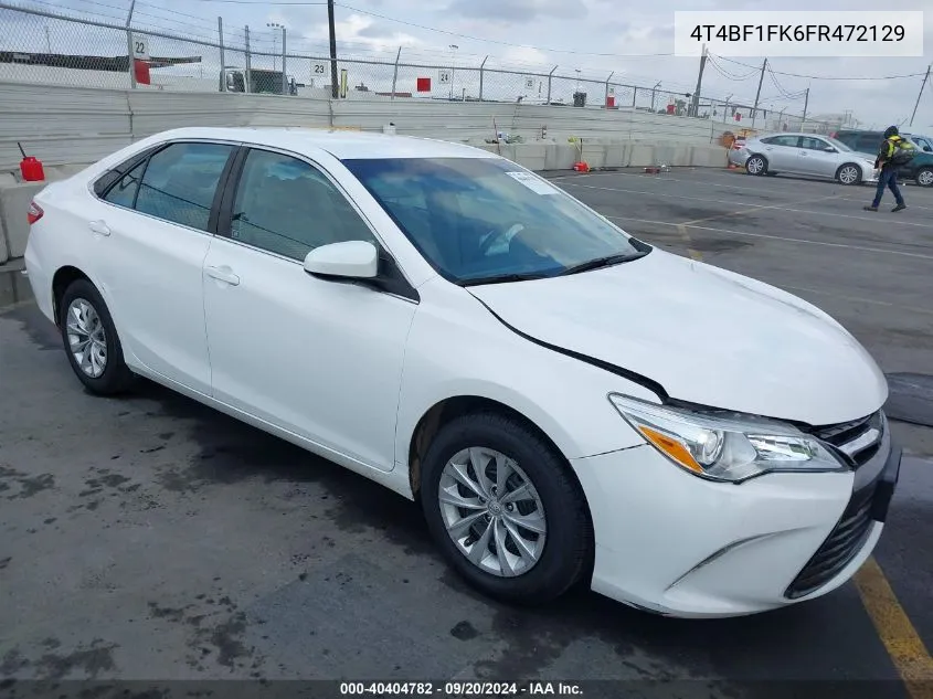 2015 Toyota Camry Le VIN: 4T4BF1FK6FR472129 Lot: 40404782