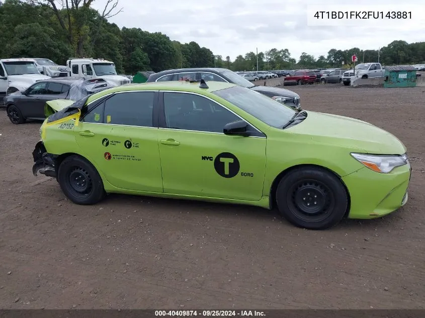 4T1BD1FK2FU143881 2015 Toyota Camry Hybrid Le