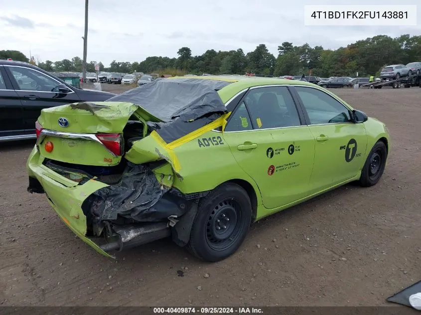 4T1BD1FK2FU143881 2015 Toyota Camry Hybrid Le