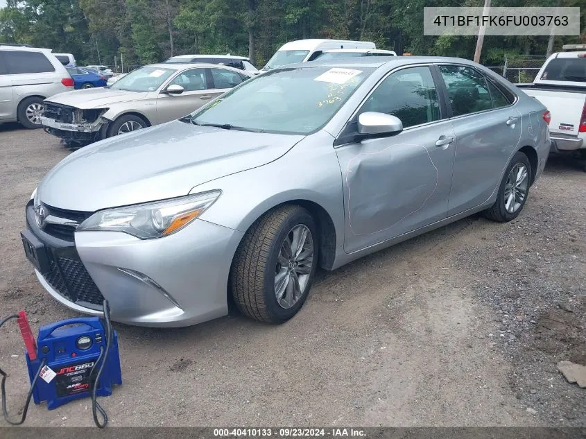 2015 Toyota Camry Se VIN: 4T1BF1FK6FU003763 Lot: 40410133