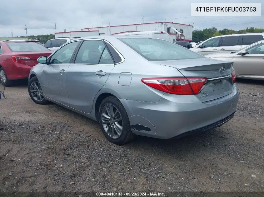 2015 Toyota Camry Se VIN: 4T1BF1FK6FU003763 Lot: 40410133