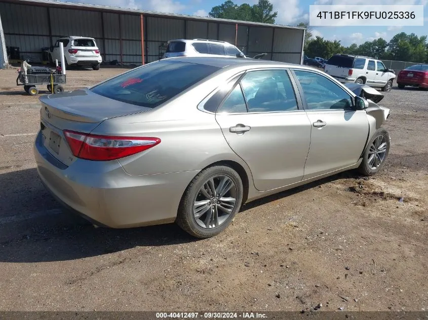 4T1BF1FK9FU025336 2015 Toyota Camry Se