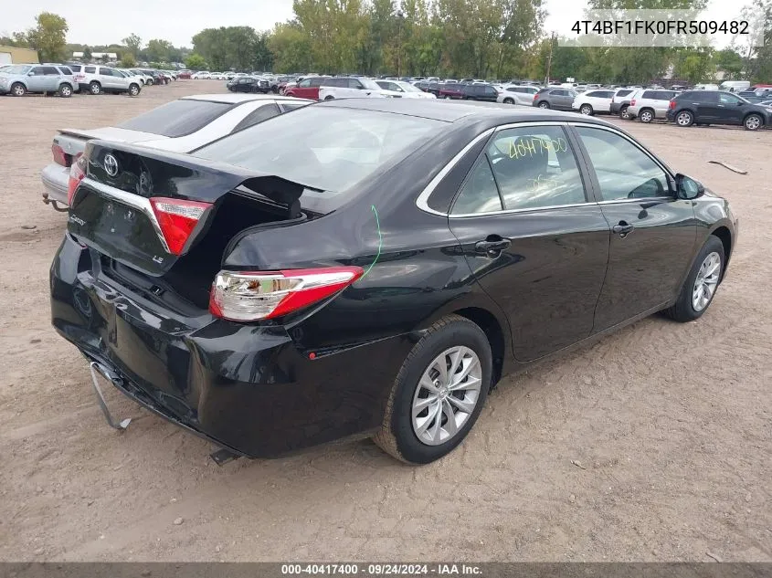 4T4BF1FK0FR509482 2015 Toyota Camry Le/Xle/Se/Xse