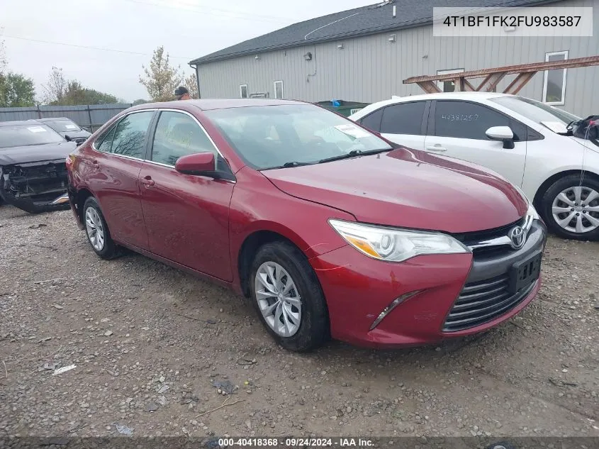 2015 Toyota Camry Le/Xle/Se/Xse VIN: 4T1BF1FK2FU983587 Lot: 40418368