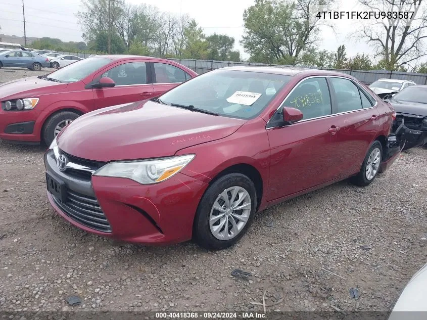 2015 Toyota Camry Le/Xle/Se/Xse VIN: 4T1BF1FK2FU983587 Lot: 40418368