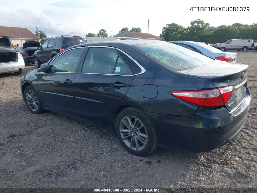 4T1BF1FKXFU081379 2015 Toyota Camry Se