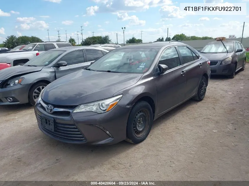 4T1BF1FKXFU922701 2015 Toyota Camry Le