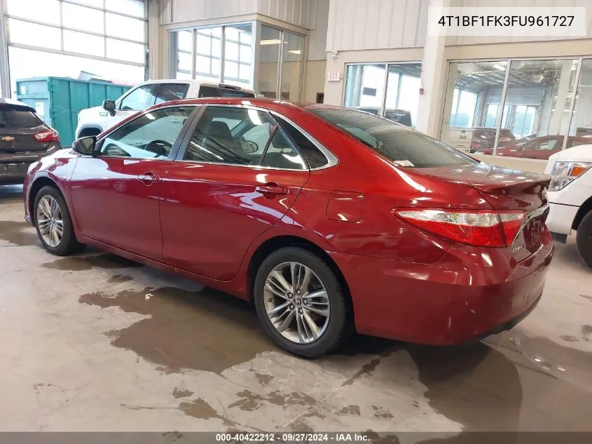 4T1BF1FK3FU961727 2015 Toyota Camry Se