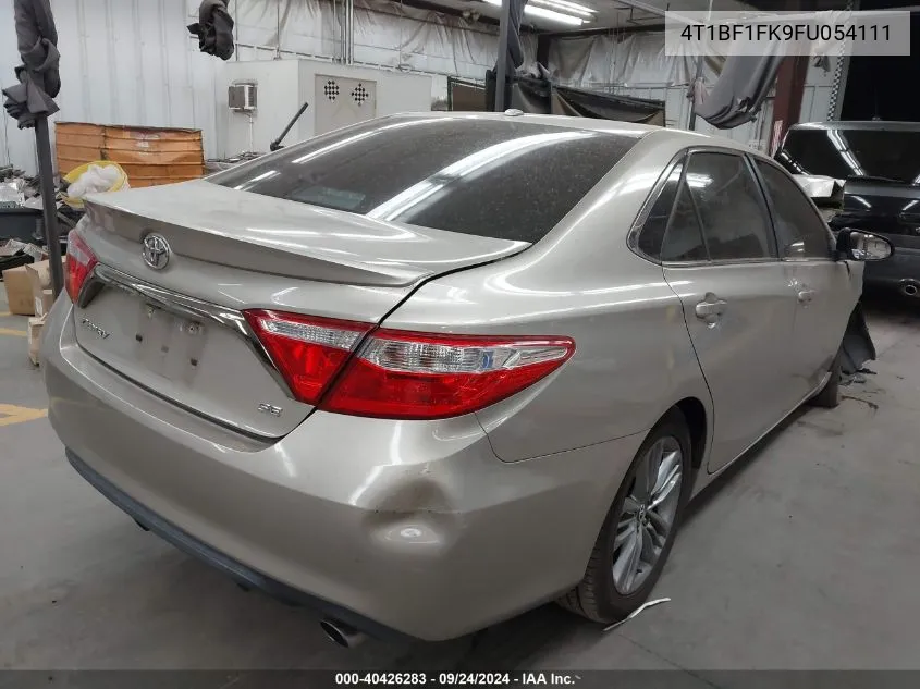 2015 Toyota Camry Se VIN: 4T1BF1FK9FU054111 Lot: 40426283