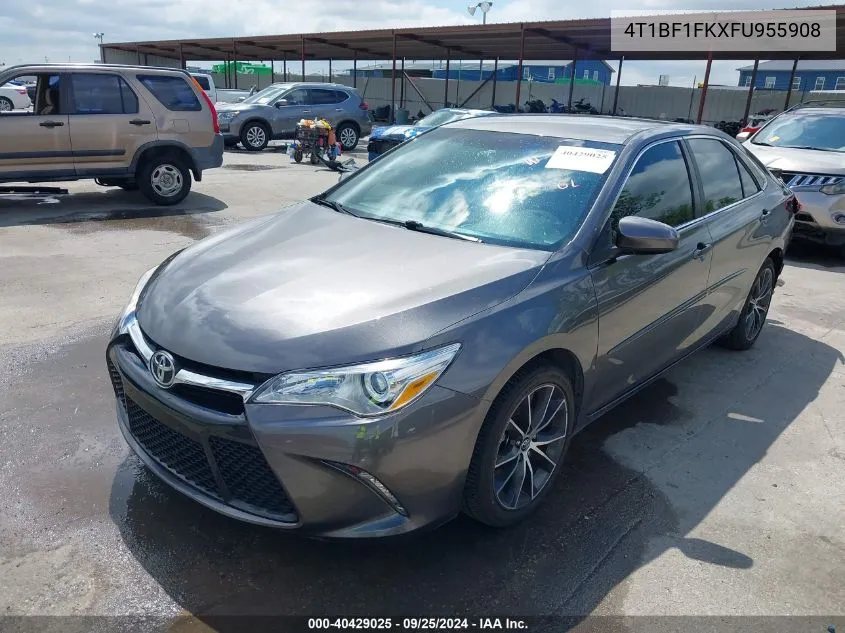 2015 Toyota Camry Xse VIN: 4T1BF1FKXFU955908 Lot: 40429025