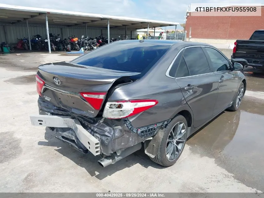 2015 Toyota Camry Xse VIN: 4T1BF1FKXFU955908 Lot: 40429025