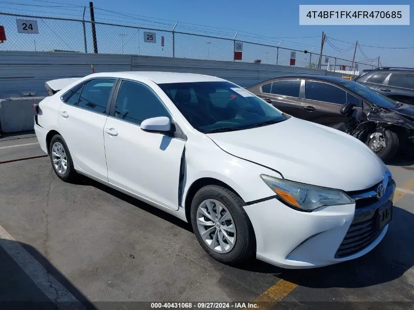 4T4BF1FK4FR470685 2015 Toyota Camry Le