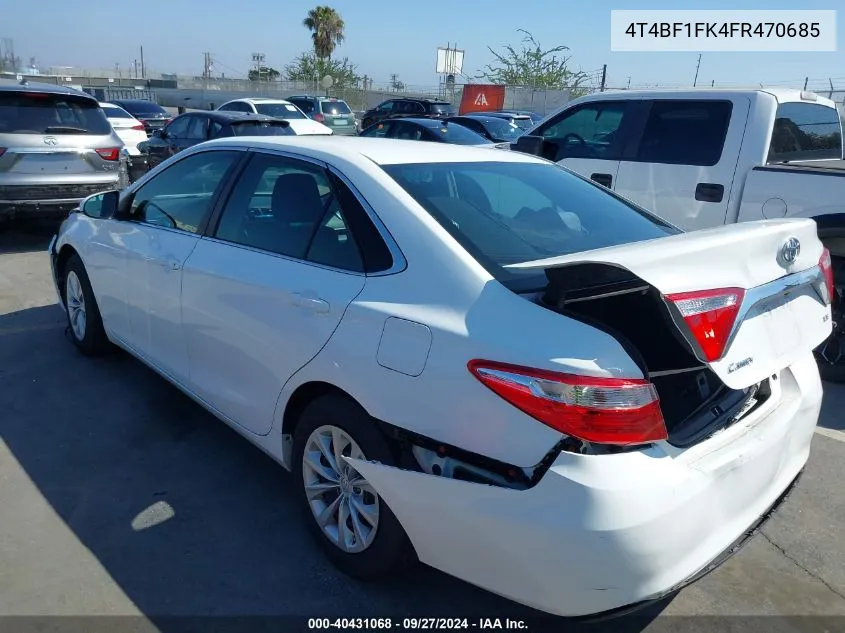 4T4BF1FK4FR470685 2015 Toyota Camry Le