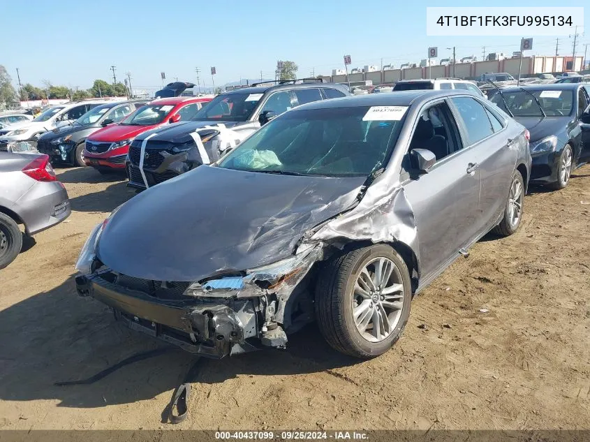 2015 Toyota Camry Se VIN: 4T1BF1FK3FU995134 Lot: 40437099