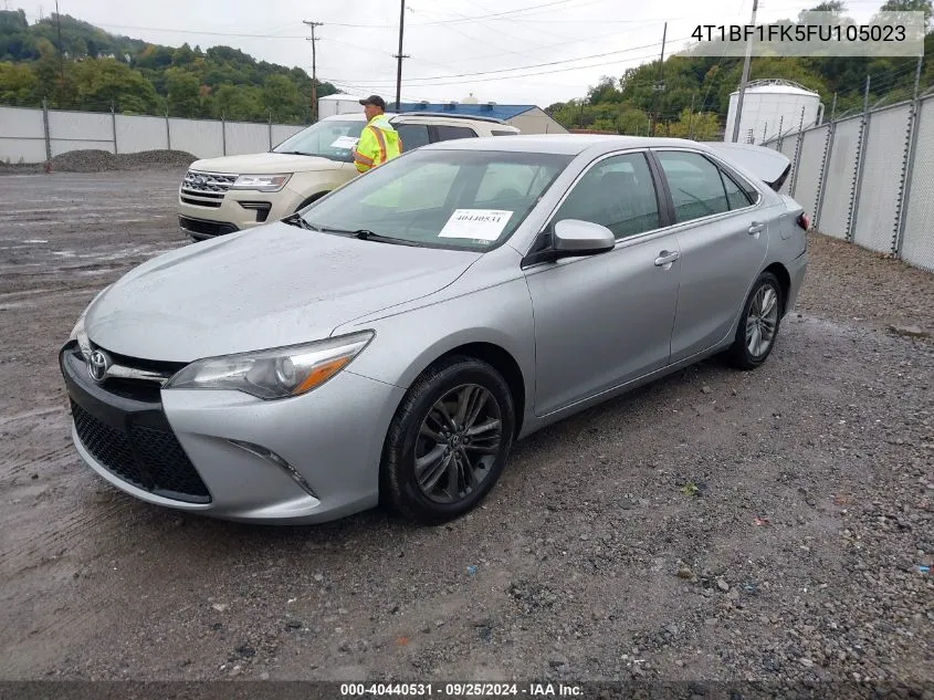 2015 Toyota Camry Se VIN: 4T1BF1FK5FU105023 Lot: 40440531