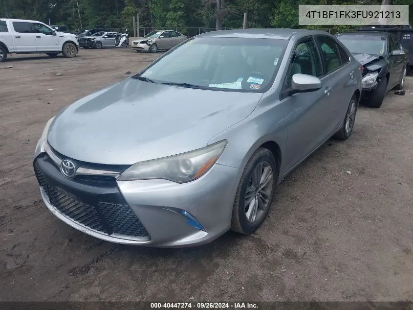 2015 Toyota Camry Se VIN: 4T1BF1FK3FU921213 Lot: 40447274