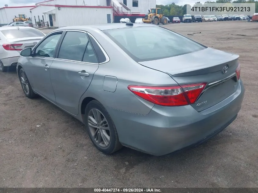 2015 Toyota Camry Se VIN: 4T1BF1FK3FU921213 Lot: 40447274