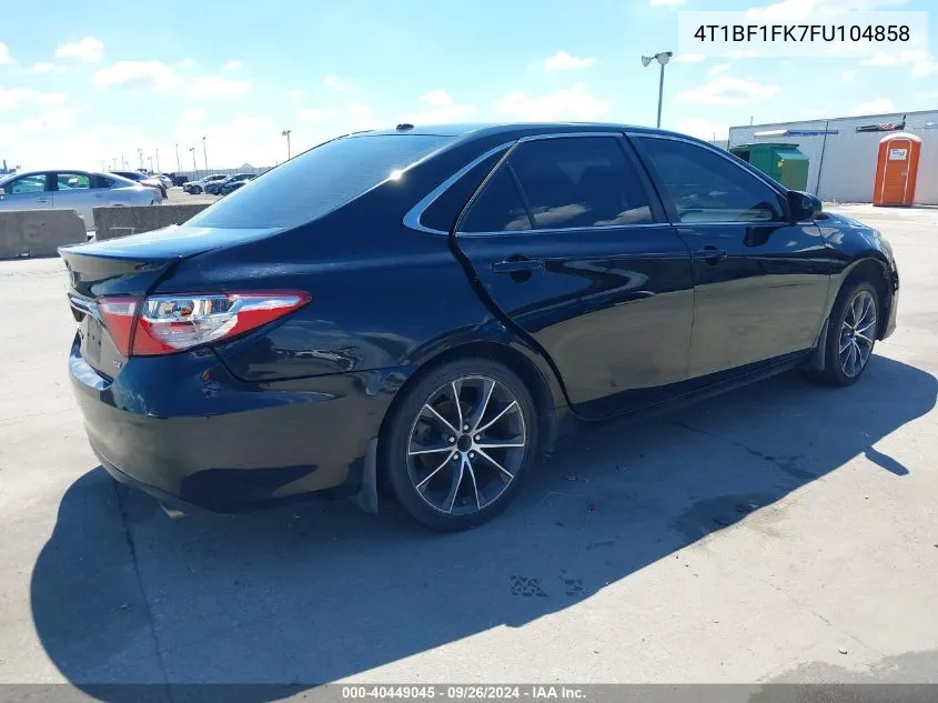 4T1BF1FK7FU104858 2015 Toyota Camry Xse