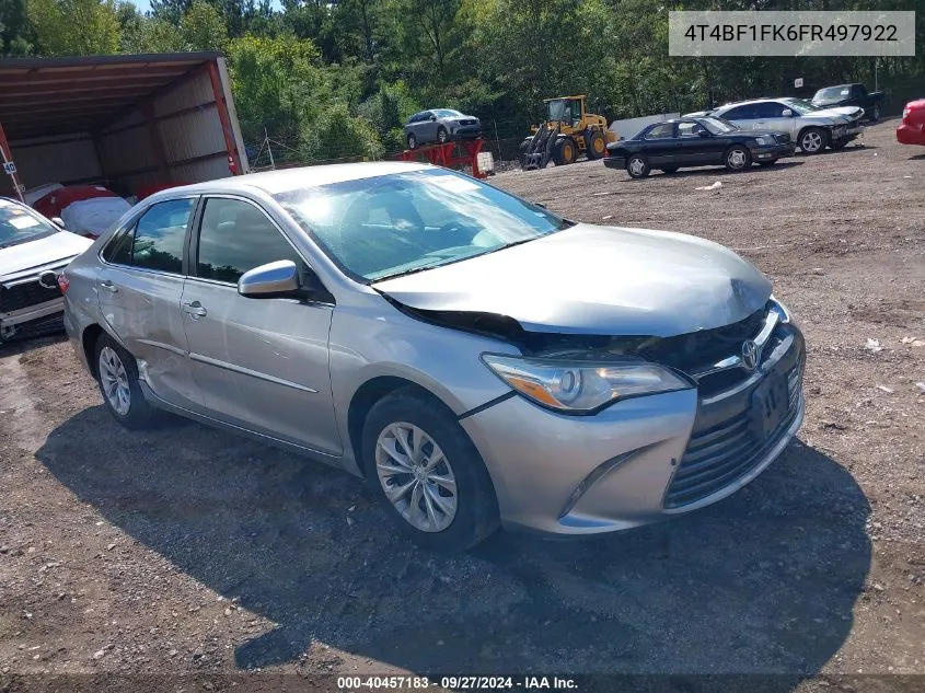 4T4BF1FK6FR497922 2015 Toyota Camry Le