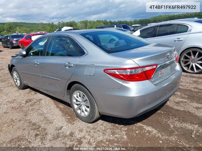 4T4BF1FK6FR497922 2015 Toyota Camry Le