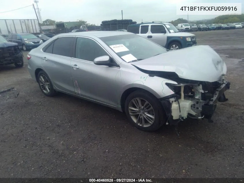 2015 Toyota Camry Se VIN: 4T1BF1FKXFU059916 Lot: 40460528