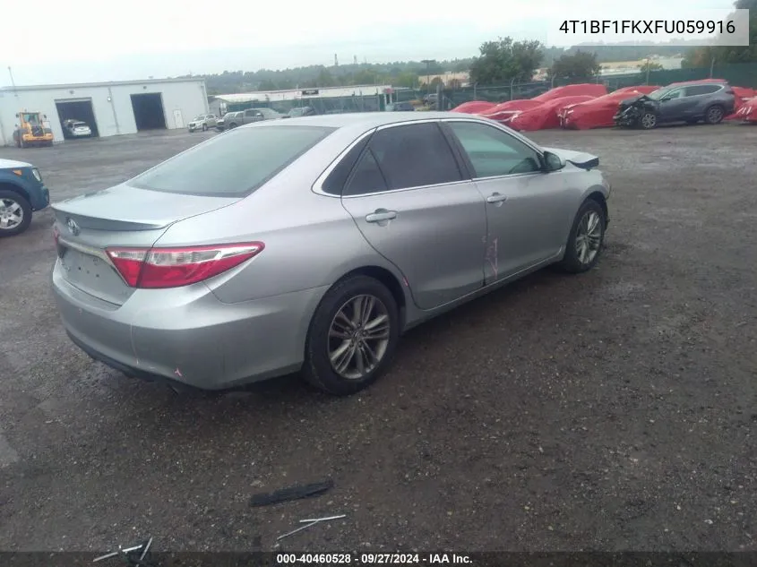 4T1BF1FKXFU059916 2015 Toyota Camry Se