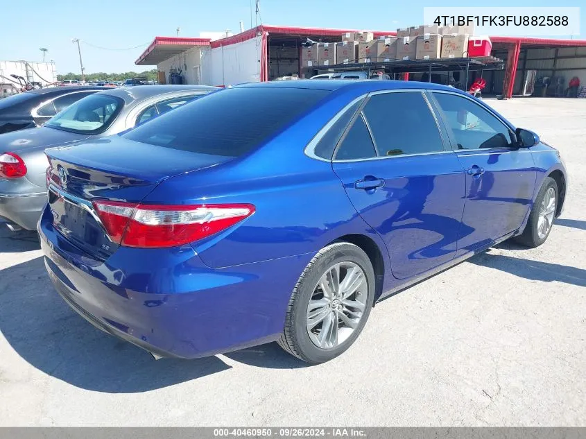 2015 Toyota Camry Se VIN: 4T1BF1FK3FU882588 Lot: 40460950