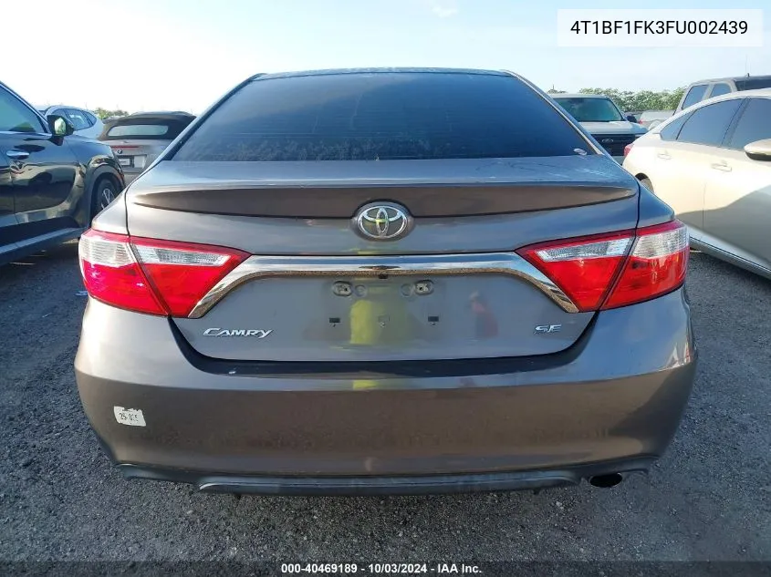 4T1BF1FK3FU002439 2015 Toyota Camry Se