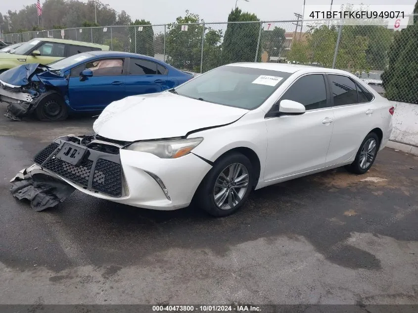 2015 Toyota Camry Se VIN: 4T1BF1FK6FU949071 Lot: 40473800