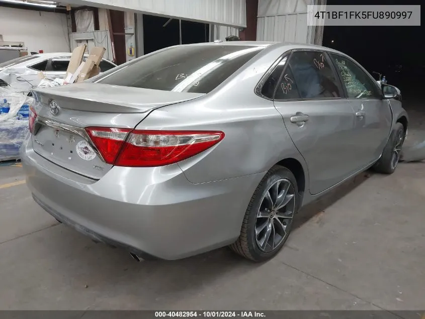 2015 Toyota Camry Le/Xle/Se/Xse VIN: 4T1BF1FK5FU890997 Lot: 40482954