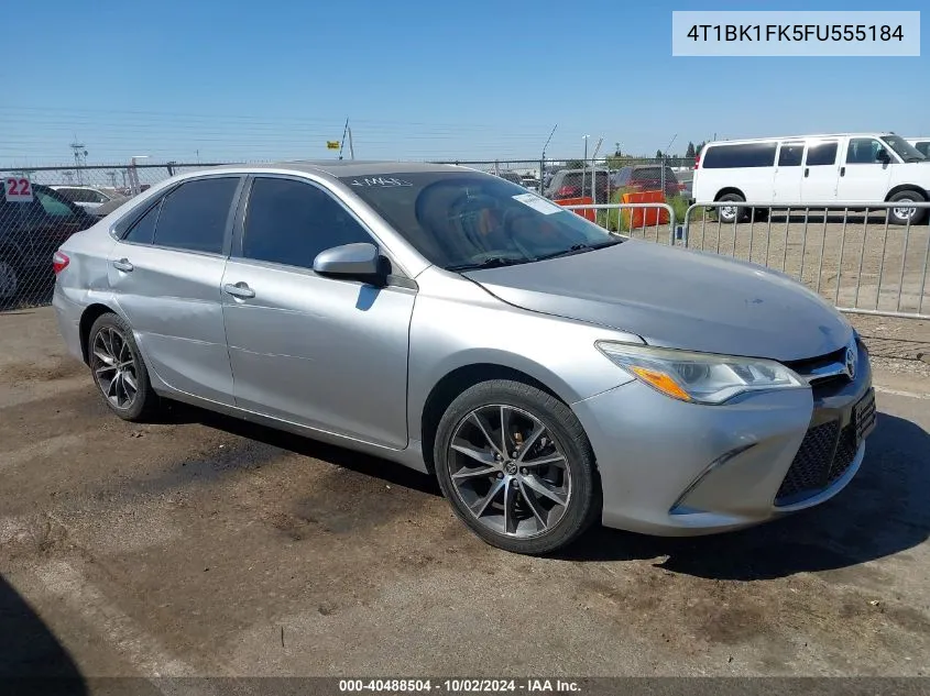 2015 Toyota Camry Xse V6 VIN: 4T1BK1FK5FU555184 Lot: 40488504