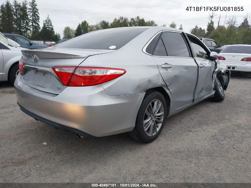 4T1BF1FK5FU081855 2015 Toyota Camry Se