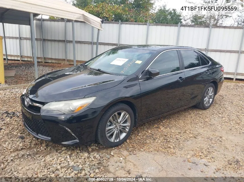 2015 Toyota Camry Se VIN: 4T1BF1FK5FU095559 Lot: 40502709